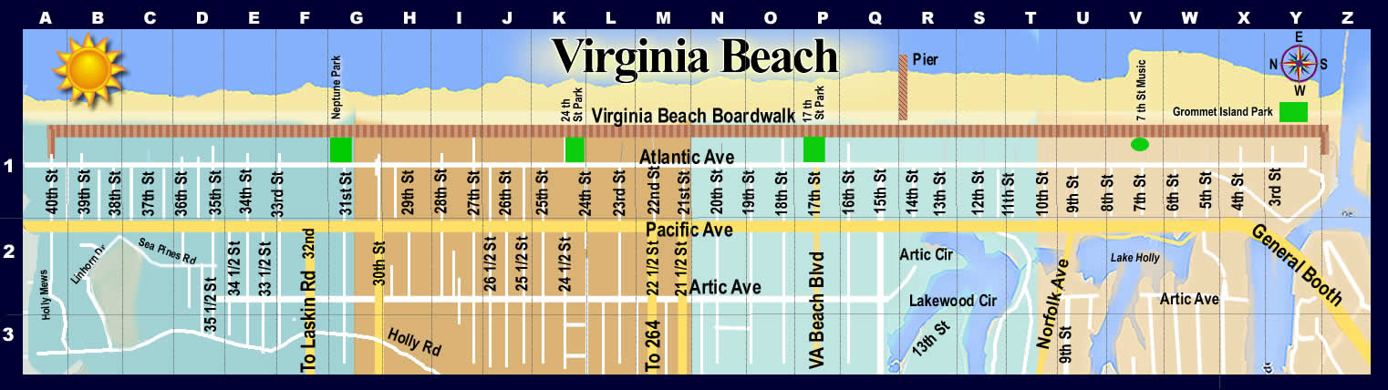Virginia Beach Oceanfront Hotels Inns Motels Resorts Reviews Map