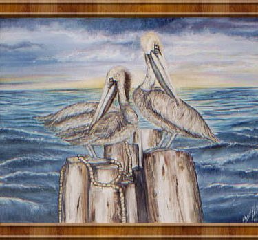 Pelicans in Virginia Beach